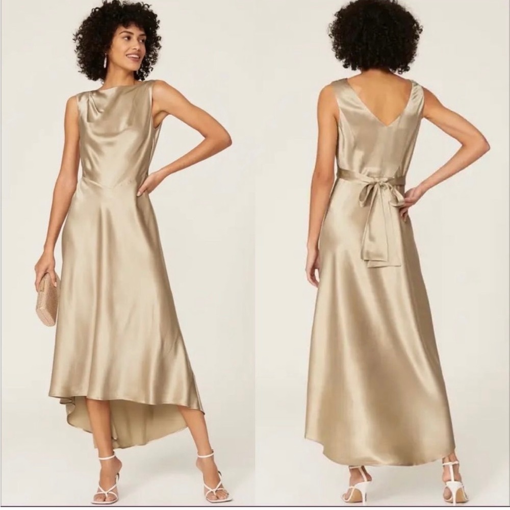 Gorgeous gold Saloni dress - worn once